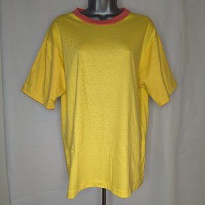 L.L. Bean Yellow and Pink Short Sleeve Tee